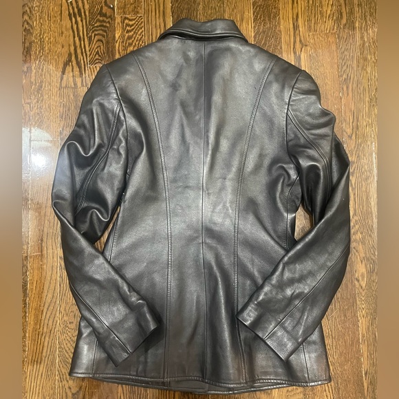 Genuine Leather Blazer - Picture 2 of 5